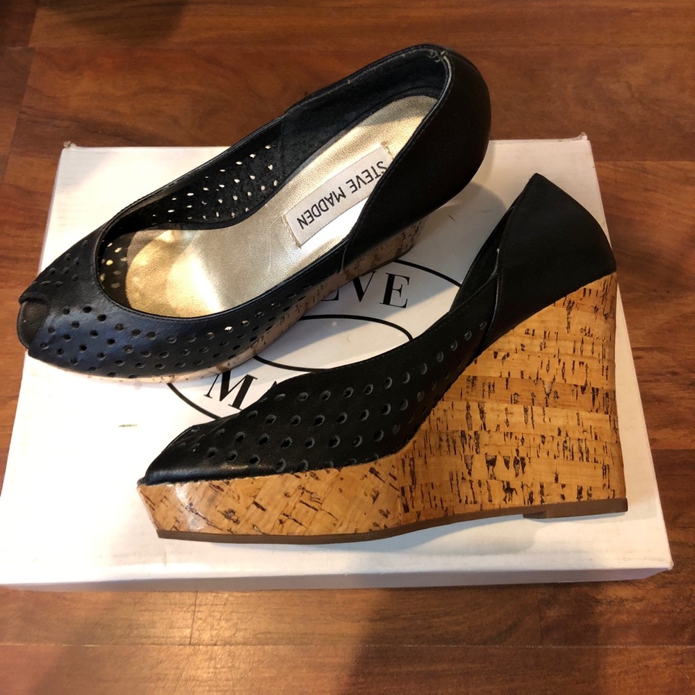 Steve Madden Peep-Toe Wedge